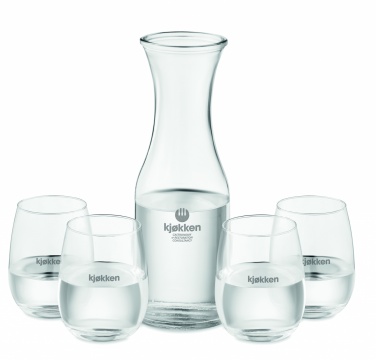 Logo trade promotional merchandise image of: Set of recycled glass drink