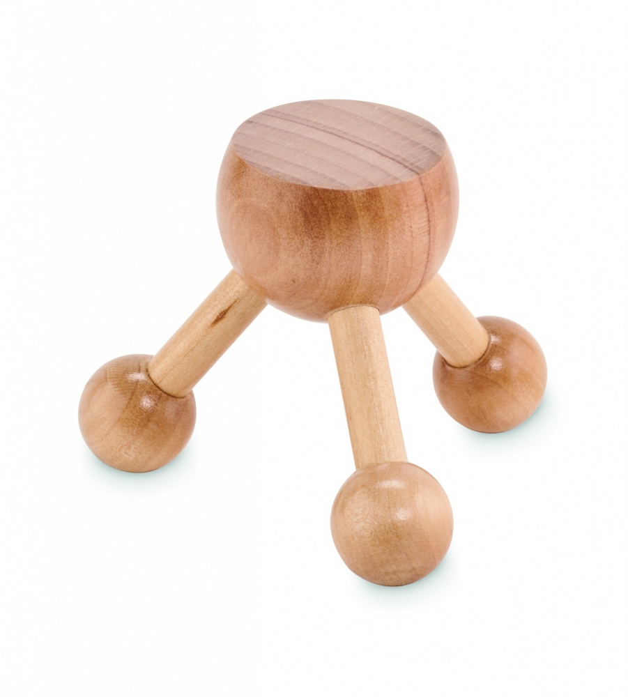 Logotrade promotional gift picture of: Hand held massager in wood