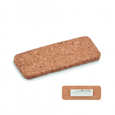 Logotrade corporate gifts photo of: Name tag holder in cork