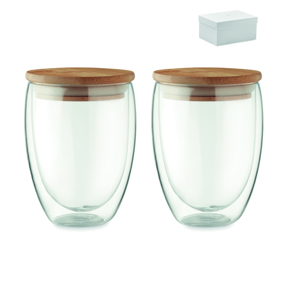 Logotrade advertising products photo of: Set of 2 glasses 350 ml in box