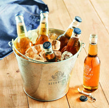 Logo trade corporate gifts picture of: Metal beer bucket 4L