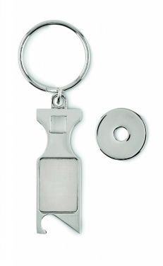 Logo trade promotional giveaways picture of: Euro Token key ring Porvoo