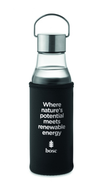 Logo trade promotional giveaways image of: Glass bottle 500 ml