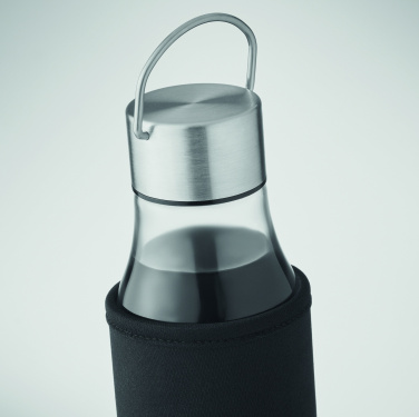 Logo trade promotional giveaways image of: Glass bottle 500 ml