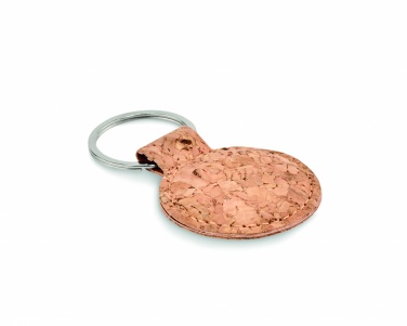 Logotrade promotional giveaways photo of: Round cork key ring Mikkeli