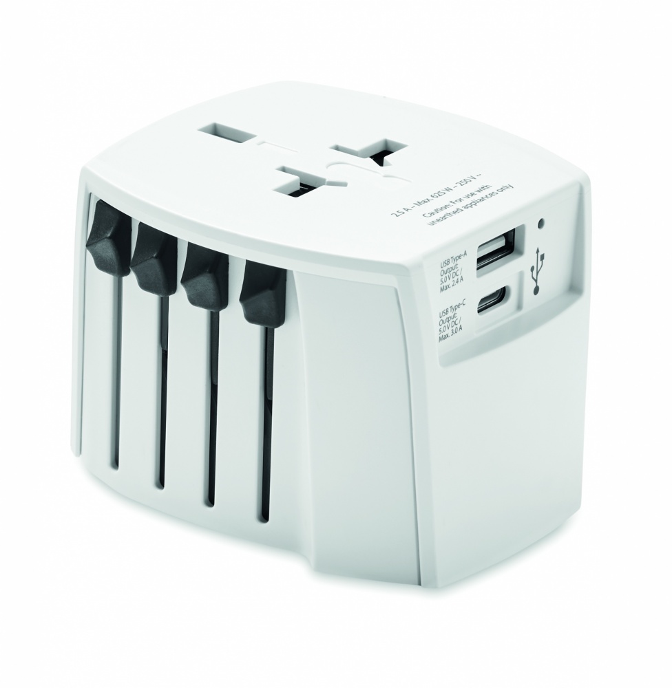 Logotrade promotional giveaway image of: Skross MUV USB A/C adapter