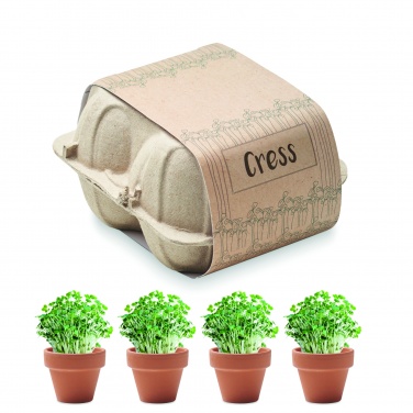 Logo trade promotional items image of: Egg carton growing kit