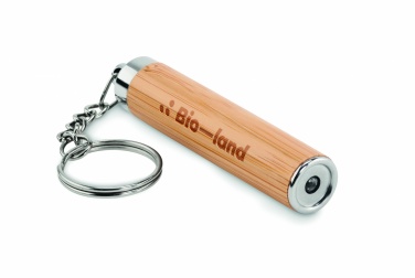 Logotrade promotional product picture of: Mini bamboo torch with keyring