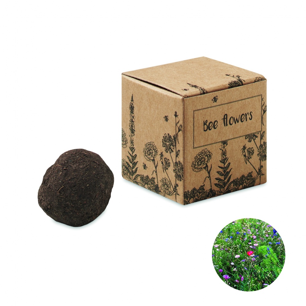 Logotrade advertising product picture of: Seed bomb with bee flowers
