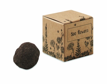 Logo trade promotional gifts image of: Seed bomb with bee flowers
