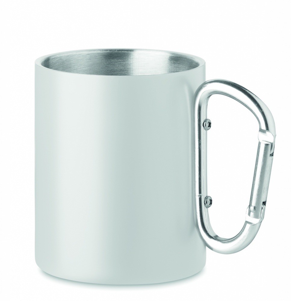 Logo trade advertising products picture of: Metal mug and carabiner handle