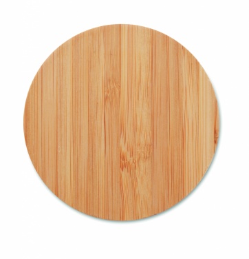 Logotrade promotional gift picture of: Bamboo wireless charger 15W