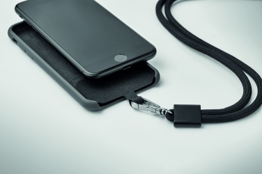 Logotrade promotional items photo of: RPET Phone holder lanyard