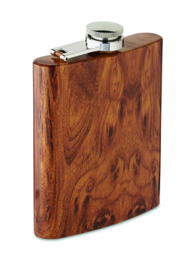 Logo trade advertising product photo of: Slim hip flask 190 ml