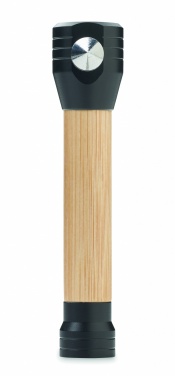 Logotrade promotional item picture of: 3-in-1 bamboo flashlight with an emergency hammer and seatbelt cutter