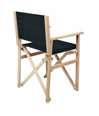 Logo trade promotional items image of: Foldable wooden beach chair