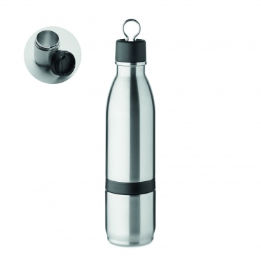 Logo trade promotional item photo of: 2 in 1 double wall bottle 500ml