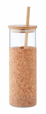 Logo trade corporate gifts image of: Glass tumbler sleeve 450 ml