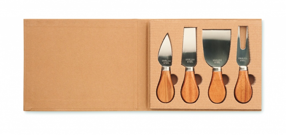Logotrade promotional gift picture of: Set of 4 cheese knives