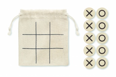 Logo trade promotional gifts image of: Wooden tic tac toe