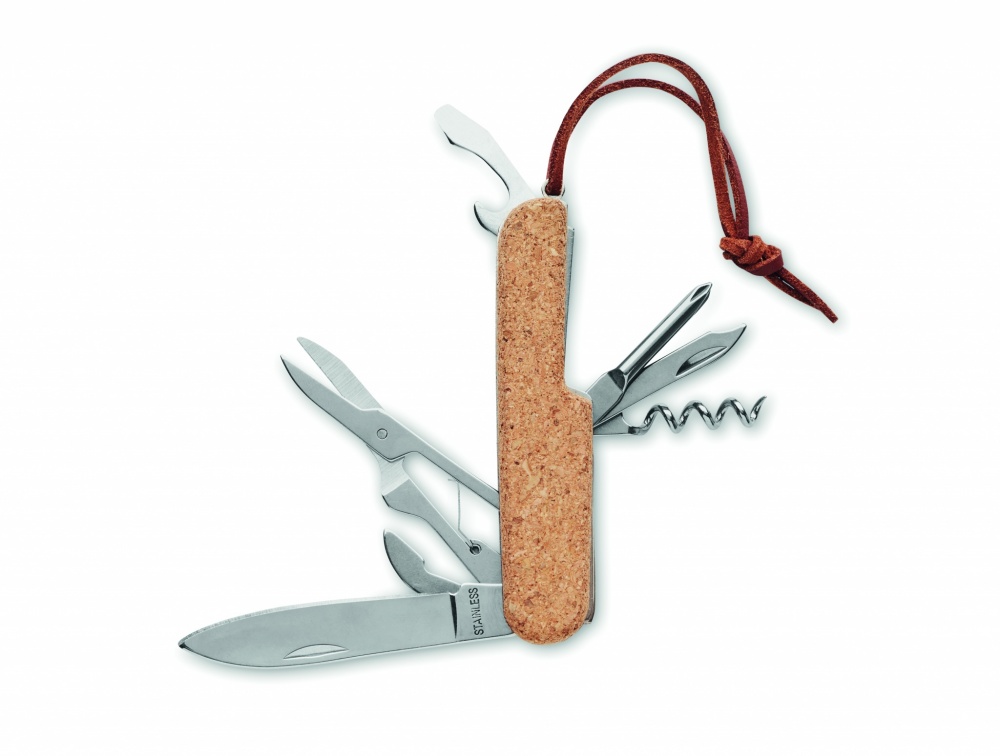 Logotrade corporate gifts photo of: Multi tool pocket knife cork