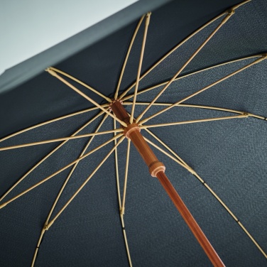 Logo trade promotional merchandise picture of: 23,5 inch RPET/bamboo umbrella