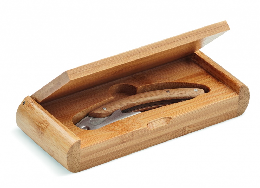 Logotrade promotional item image of: Waiter's knife in bamboo