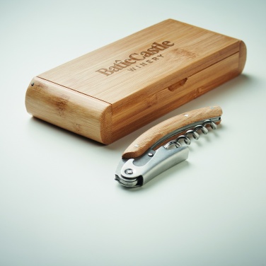 Logotrade promotional gifts photo of: Waiter's knife in bamboo