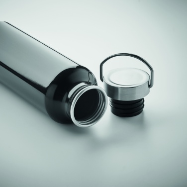 Logo trade corporate gift photo of: Recycled aluminum bottle 500 ml with a stainless steel handle cap