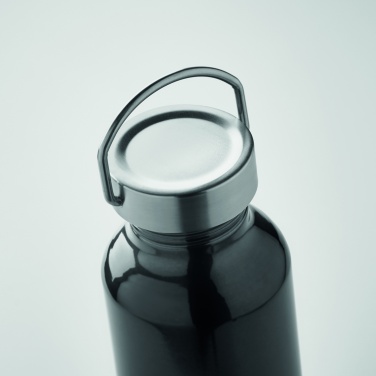 Logo trade promotional item photo of: Recycled aluminum bottle 500 ml with a stainless steel handle cap