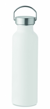 Logotrade promotional product picture of: Recycled aluminum bottle 500 ml with a stainless steel handle cap