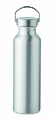 Logo trade promotional merchandise image of: Recycled aluminum bottle 500 ml with a stainless steel handle cap