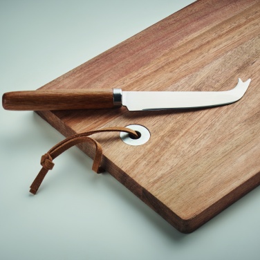Logo trade promotional gifts picture of: Acacia wood cheese board set Hannover