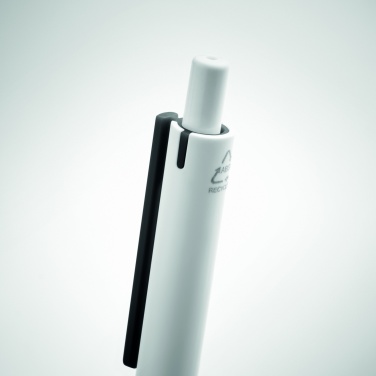 Logo trade promotional gifts image of: Recycled ABS push button pen