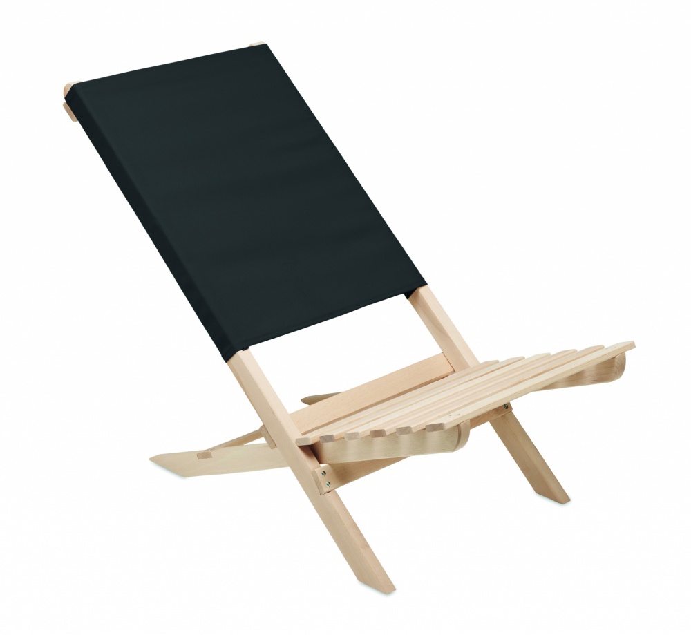 Logotrade promotional item picture of: Foldable wooden beach chair