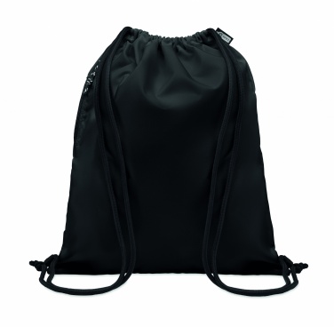 Logo trade promotional item photo of: Large drawstring bag 300D RPET