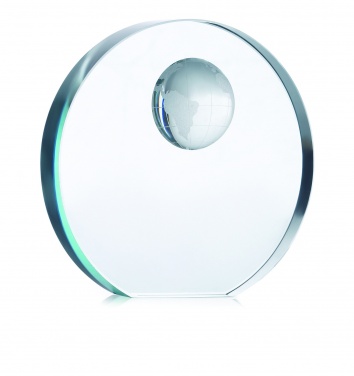 Logo trade promotional items picture of: Globe glass trophy