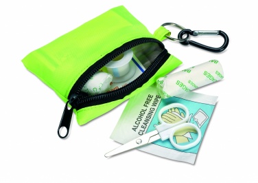 Logo trade promotional merchandise photo of: First aid kit w/ carabiner