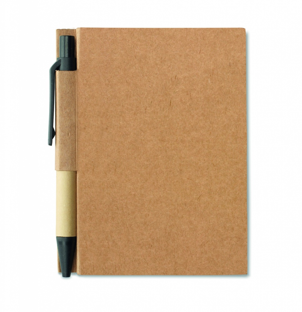 Logo trade corporate gifts picture of: Recycled notebook with pen