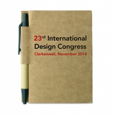 Logo trade promotional gifts picture of: Recycled notebook with pen