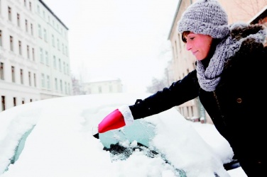 Logo trade promotional giveaways image of: Car ice scraper w/ mitten