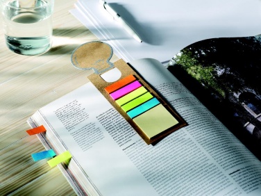 Logotrade promotional gift picture of: Bookmark with sticky memo pad