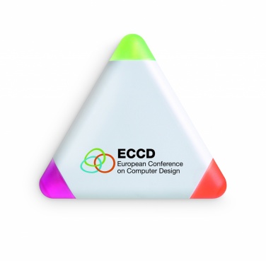 Logo trade promotional giveaways image of: Triangular highlighter