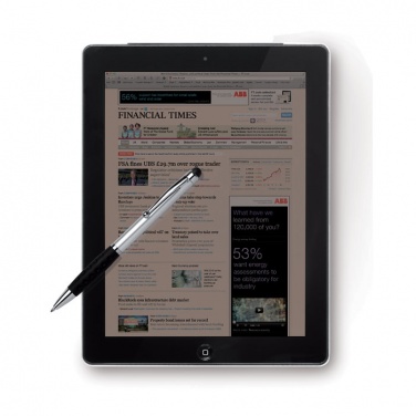 Logo trade promotional giveaways picture of: Twist and touch ball pen