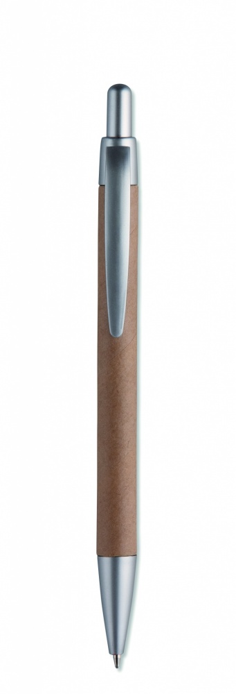 Logo trade promotional giveaways picture of: Carton barrel ball pen