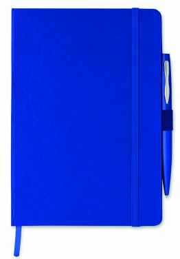 Logo trade promotional giveaways image of: A5 notebook with pen 72 lined