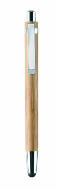 Logo trade advertising products picture of: Bamboo pen and pencil set