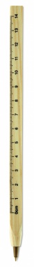 Logotrade promotional product image of: Wooden ruler pen