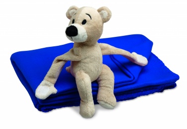 Logotrade promotional gift picture of: Fleece blanket with bear