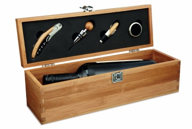 Logotrade promotional gift picture of: Wine set in bamboo box